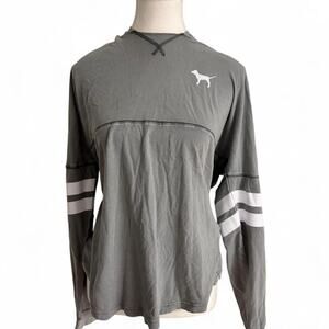 Victorias Secret PINK Vintage Hoodie Light weight T shirt Size S 100% Cotton